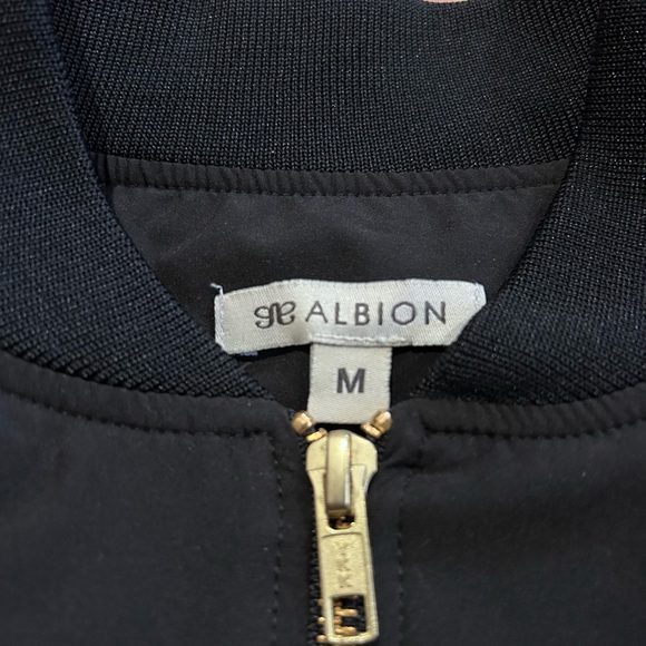 Albion Women’s Black Bomber Jacket Size Medium - Picture 12 of 12